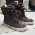 Converse Shoes | Converse Chuck Taylor Andover Hi Faux Shearling Winter Sneaker Boots Sz 8.5 | Color: Brown | Size: 8.5