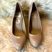 Jessica Simpson Shoes | Jessica Simpson Patent Faux Leather Heels | Color: Cream/Tan | Size: 9