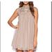 Free People Dresses | Free People Penny Georgette Babylon Dress Stone Comb Small | Color: Tan | Size: S