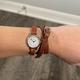 Coach Accessories | Coach Dree Double Wrap Leather Watch Brown Women’s Watch Boho New Battery | Color: Brown/Silver | Size: Os
