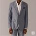 J. Crew Suits & Blazers | J Crew Heather Blue Suit In 80% Cotton And 20% Linen. Nwt | Color: Blue | Size: 36s