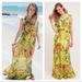 Anthropologie Dresses | Anthropologie Plenty Tracy Reece Sungrove Flounced Maxi Dress Yellow Floral Xs | Color: Yellow | Size: Xs