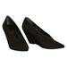 Anthropologie Shoes | Anthropologie Pied Juste Navette Black Suede Wedges 7.5 | Color: Black | Size: 38eu