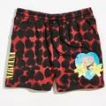 Urban Outfitters Shorts | New Urban Outfitters Mens Shorts Medium Nirvana Allover Print Heart-Shaped Box S | Color: Black/Red | Size: M