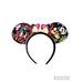 Disney Accessories | Disney Mickey & Minnie Colorful Headband Round Ears Fabric | Color: Black/Pink | Size: Osg