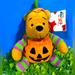Disney Holiday | Disney Store Exclusive Halloween Vtg Nwt Winnie The Pooh Pumpkin Jack O Lantern | Color: Green/Orange | Size: 8”