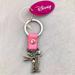 Disney Accessories | Disney Tinkerbell Letter I Pink Keychain | Color: Pink/Silver | Size: Os