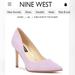 Nine West Shoes | Ezra Pointy Toe Pumps Light Purple Suede 9m | Color: Purple | Size: 9