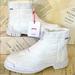Free People Shoes | Free People Camper Tightknit Zip Front Boots Ivory Tercel Rubber Sole | Color: White | Size: 36 / 6