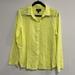 J. Crew Tops | J. Crew | Neon Yellow Chartreuse Gingham Boy Button Down Top Size 12 | Color: White/Yellow | Size: 12