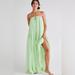 Free People Dresses | Free People Maxi Dress Opal Eyelet Strapless Xl Nwot | Color: Green | Size: Xl