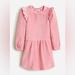 J. Crew Dresses | Jcrew Girls' Ruffle-Shoulder Corduroy Dress | Color: Pink | Size: 8g