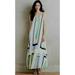 Anthropologie Dresses | Anthropologie Maeve Abstracted Geometric Maxi Dress Green Yellow Sleeveless | Color: Blue/Green | Size: Lp