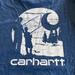 Carhartt Shirts | Carhartt Fishing Scene T Shirt Size Xl | Color: Blue | Size: Xl