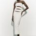 Zara Dresses | Cut Out Maxi Dress | Color: White | Size: S