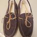 J. Crew Shoes | J. Crew Men's Sherpa-Lined Suede Slippers Size 10 | Color: Brown/Cream | Size: 10