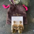 Kate Spade Jewelry | Kate Spade 14k Gold Filled Earrings Nwt | Color: Brown/Gold | Size: Os