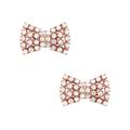 Kate Spade Jewelry | Kate Spade Sparkling Bow Rose Gold Studs Earrings Ooru1461 | Color: Gold/Pink | Size: Os