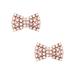 Kate Spade Jewelry | Kate Spade Sparkling Bow Rose Gold Studs Earrings Ooru1461 | Color: Gold/Pink | Size: Os