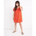 Madewell Dresses | Madewell Texture And Thread Orange Knit Dress W/ Layered Sleeves. Size Small | Color: Orange | Size: S