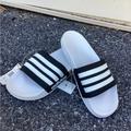 Adidas Shoes | Adidas Adilette Shower White Black Men Unisex Slip On Sandals Slipper Sz 13 | Color: Black/White | Size: 13