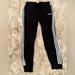 Adidas Pants & Jumpsuits | Adidas Women’s Black 3 Stripe Pants In Size Large | Color: Black | Size: L