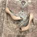 Jessica Simpson Shoes | Jessica Simpson Nude Patten Leather Peep Toe Heels | Color: Cream/Tan | Size: 8