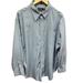 Ralph Lauren Shirts | Lauren Ralph Lauren Non-Iron Mens Blue Stripe Button-Down Dress Shirt Size 18 | Color: Blue/Pink | Size: 18