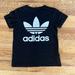 Adidas Shirts & Tops | Boys Adidas Large Logo Tee | Color: Black/White | Size: Mb