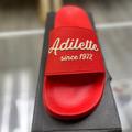 Adidas Shoes | Adidas Unisex-Adult Adilette Slides Sandal | Color: Red | Size: 12