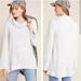 Anthropologie Sweaters | Anthro Maeve Super Soft Risa Hacci Tunic Sweater | Color: Gray/White | Size: S