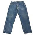 Carhartt Jeans | Carhartt Denim Jeans Mens 35x28 B17 Dst Relaxed Fit Workwear Blue Outdoors | Color: Blue | Size: 35