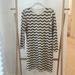 J. Crew Dresses | Jcrew. Size Xs. Black+Cream Chevron Sequin Dress. Long Sleeve | Color: Black/Cream | Size: Xs