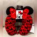 Disney Bedding | New Disney Minnie Mouse Neck Pillow With Red Bow And Buttoned Snap | Color: Black/Red | Size: Os