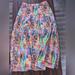 Anthropologie Skirts | Eva Franco Rainbow Buildings Skirt | Color: Green/Pink | Size: 6