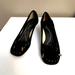 Kate Spade Shoes | Kate Spade Black Kitten Heel Loafers 6m | Color: Black | Size: 6