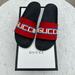 Gucci Shoes | Gucci Stripe Rubber Slides | Color: Black/Red | Size: 9