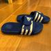 Adidas Shoes | Adidas Boys Little Kids Adissage Blue Slide Sandal Eg1906 Shoes Size 13 | Color: Blue | Size: 13b