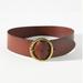 Anthropologie Accessories | Anthropologie Wide Waist Belt | Color: Brown/Gold | Size: Various