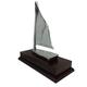 Personalised Yacht Sailing Boat Award Trophy on Wooden Base with Engraved Plaque - Enter Your Own Custom Text