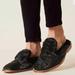 Free People Shoes | Free People Black Fur Lined Mule Slides Shoes 7 | Color: Black | Size: 7