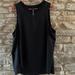 Athleta Tops | Athleta Black Zephyr Featherweight Ribbed Sleeveless Pullover Tank Top. | Color: Black | Size: Xl