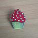 Disney Accessories | Disney Minnie Mouse Cupcake Trading Pin | Color: Red/White | Size: Os