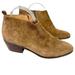 J. Crew Shoes | J Crew Sawyer Suede Genuine Leather Ankle Boots Booties Side Zip Shoes Tan Sz 10 | Color: Brown/Tan | Size: 10