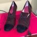 Kate Spade Shoes | Kate Spade 2 Tone Suede Brown/Black Lace Up Shoes/Booties Size 8.5 Medium | Color: Black/Brown | Size: 8.5