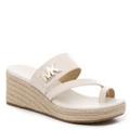 Michael Kors Shoes | Michael Kors Sidney Mid Wedge Sandals Size 11 | Color: Cream/White | Size: 11