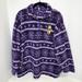 Disney Sweaters | Disney Vintage 2x Pooh Jerry Leigh Purple Zip Winter Winnie The Pooh Pullover | Color: Purple | Size: 2x