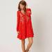 Free People Dresses | Free People Sweet Tennessee Embroidered Dress | Color: Red | Size: Xs