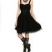 Disney Dresses | Disney Nightmare Before Christmas Flocked Filigree Dress | Color: Black | Size: S