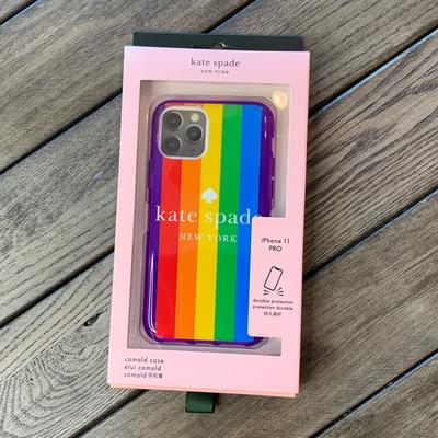 Kate Spade Cell Phones & Accessories | Kate Spade Rainbow Logo Iphone 11 Pro Max Case | Color: Blue/Red | Size: Os